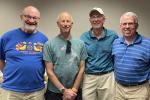 Tuesday Bracketed Round Robin Teams 7 – Jeff Walker, Eagan MN;Lou Tesler, Golden Valley, MN;Lou Lieborich, Fountain Hills, AZ;Doug Giloy, Rockford IL